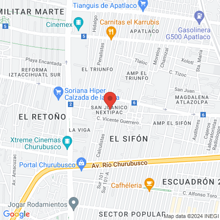 Dentista Iztapalapa Marcela Castillo Solis map