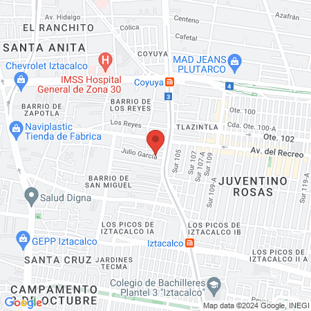 Estetica Distribuidor Jehesmipa Cdmx map