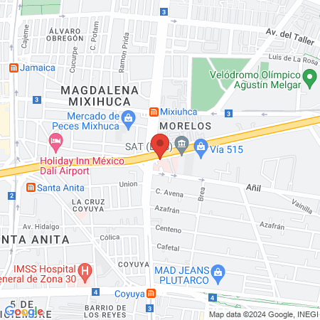 IMSS Hospital General De Zona No 2-A map