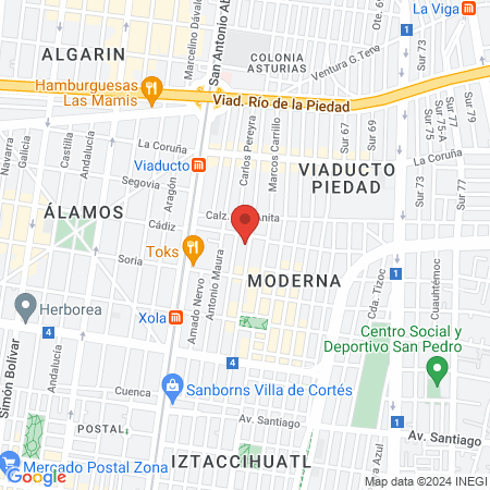 Clínica Terapias Fisicas map