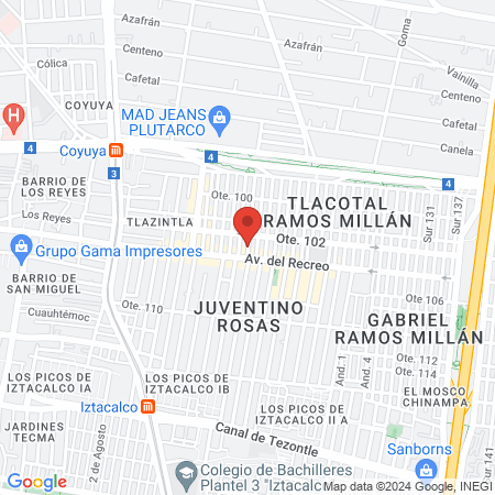 VETERINARIA PINK map