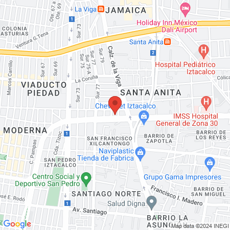 MasBeauty Viaducto map