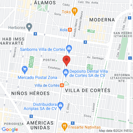 Fisioterapeutica Mexicana map