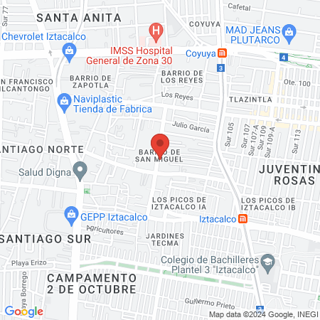 Escuela de Belleza Reyna map