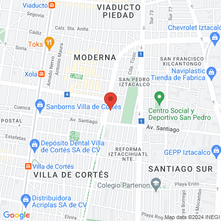 Uñas Lelé Plutarco Elías Calles map