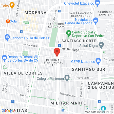 Dentistas Ortodoncistas map