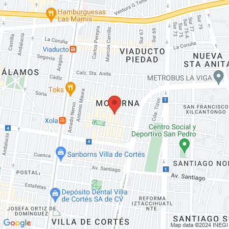 Podólogo y pedicuristas Dr. Scholl's map