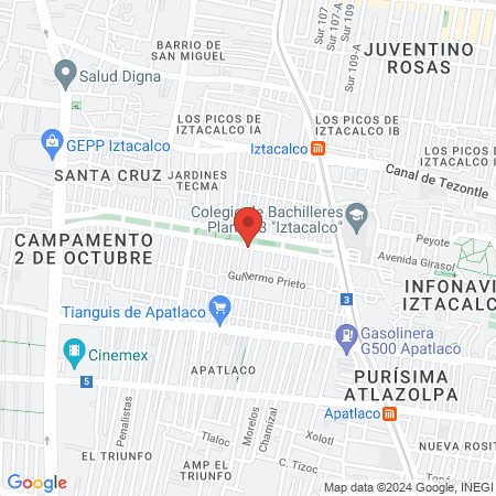 Sucursal el continental. Barber Shop map