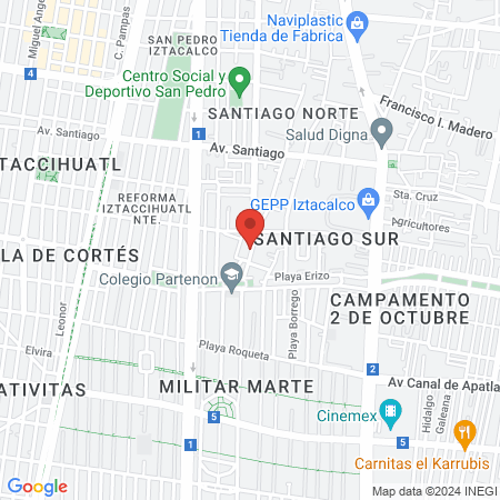 Dr. Rodrigo Cruz Martínez, Internista map