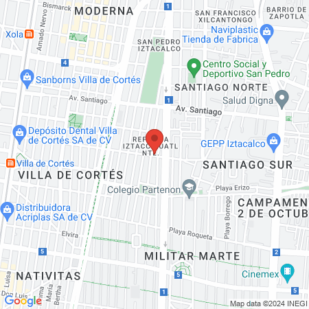 Estética Miranda map