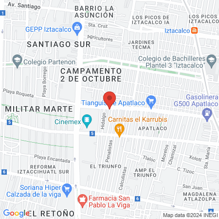 Dentista Ernesto Elíseo Cortes Guerrero map