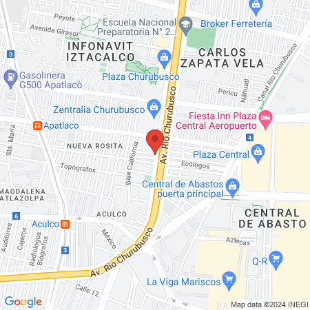 Veterinaria Churubusco map