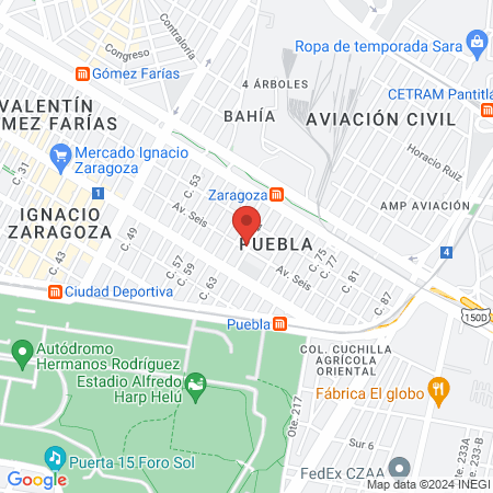 Estética Verónica map