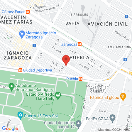 Consultorio dental ocean side map