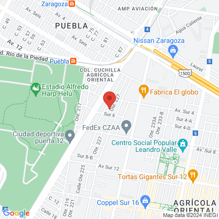 Centro veterinario map