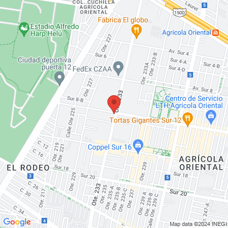 Cremación de mascotas map