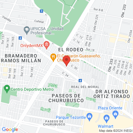 Podologia El Rodeó map