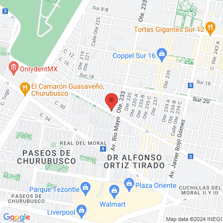 SOEDENTAL IZTACALCO map