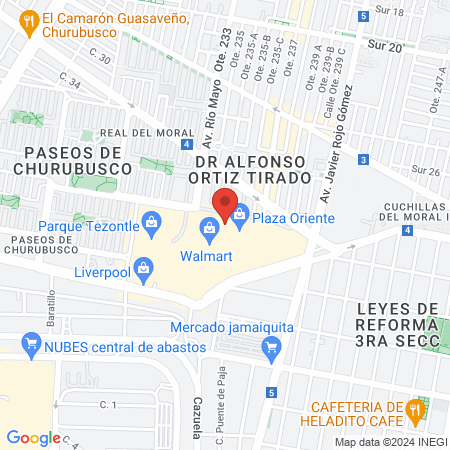 Sonrident Plaza Oriente map