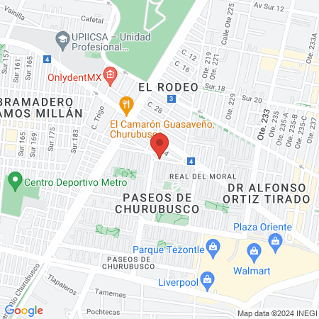 Rehabilitandomed paseos de churubusco map