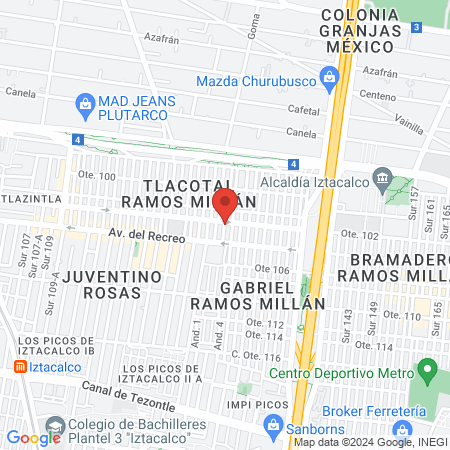 Optica Tlacotal (San Cosme) map