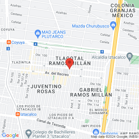 Ángeles Caninos map