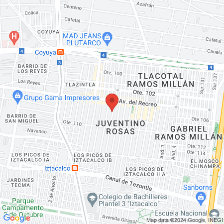 Dra. María Juana Pérez López map