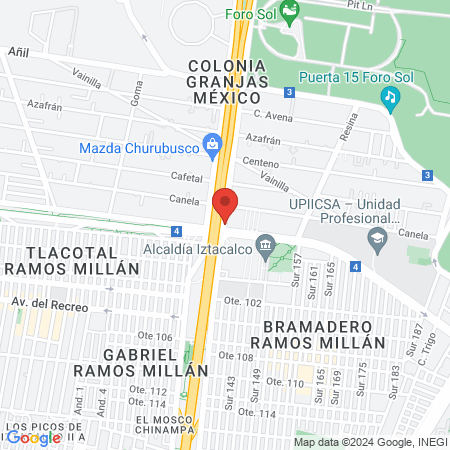 Centro Integral Del Pié y La Salud Granjas México map