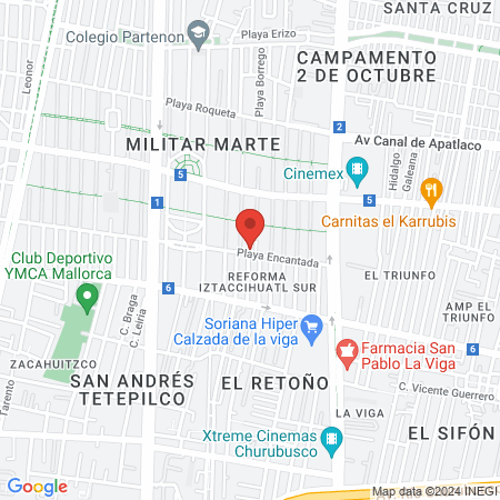 barberia los generales map