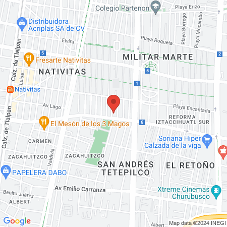 Clínica Veterinaria a Domicilio Mascota Mia map