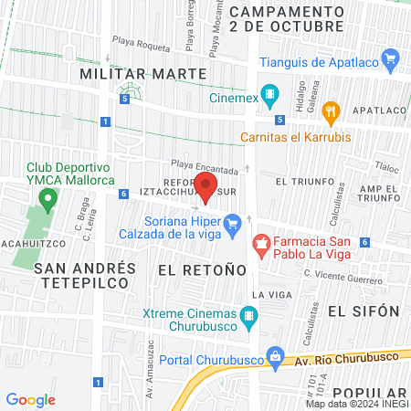 Vets Friends Reforma map