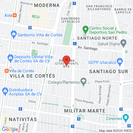 Mía Nail Bar map