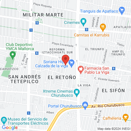 Casillas Lavin Patricia Norma Dra map