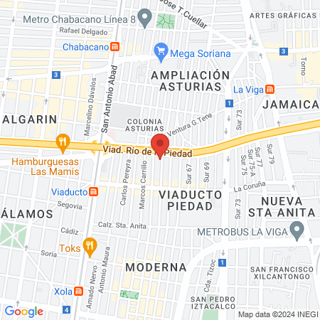 Clínica Dental The New Smile, Viaducto Piedad, Iztacalco CDMX map