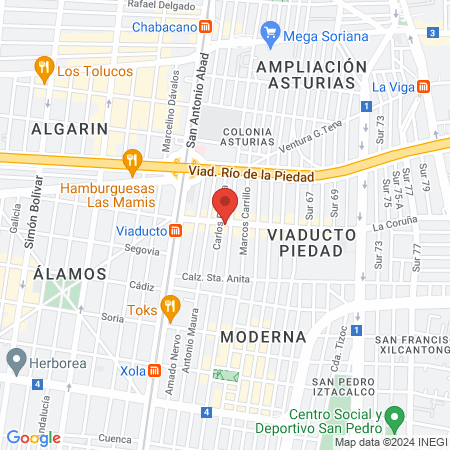Dentista Viaducto map