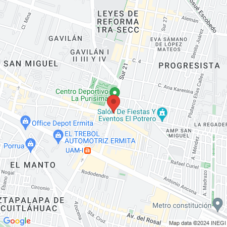 Liga de basquetbol la Purísima map