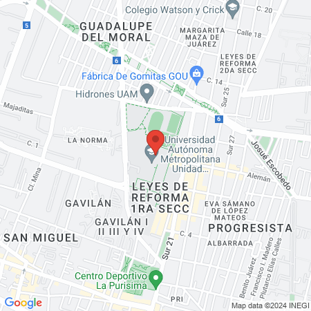 KARATE KYOODAI UAM IZTAPALAPA map