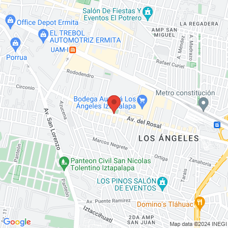 Liga de Baloncesto los Ángeles Iztapalapa map