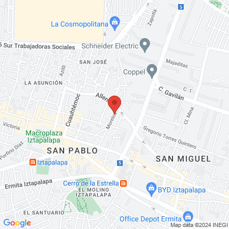 Consultorio de masajes y rehabilitación física “EL ETERNO RENACER” map