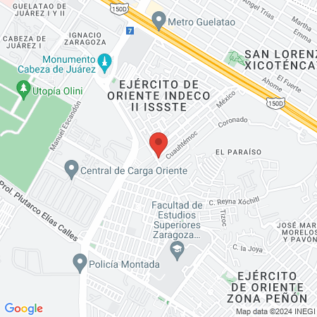 DKVE CENTRO DE BELLEZA map