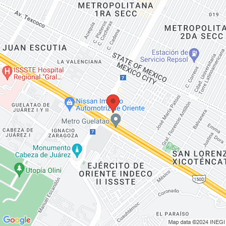 METAMORFOSIS MASAJE TERAPÉUTICO Y HOLÍSTICOS map