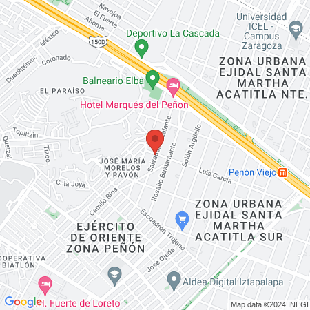 Dr Alberto Saldivar map