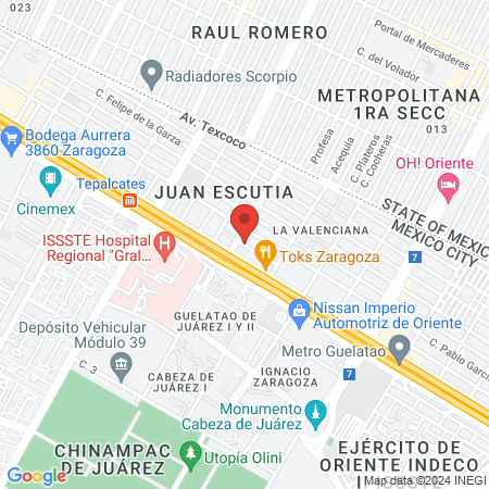 CIRUJANA DENTISTA ALEJANDRA JUÁREZ map