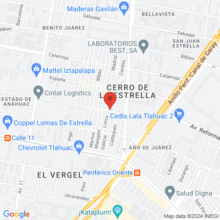 PELUQUERIA ELIZABETH map