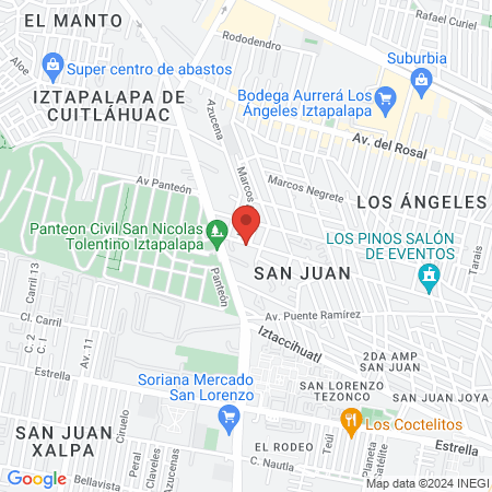 Unidad Médica Dental Laser map