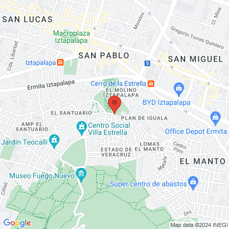 Barber shop Traffic Barber cerro de la estrella map