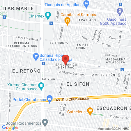 Consultorio veterinario el arca map