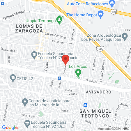 Casita de Salud COCOXCALLI XOCHIATL TEPASTILISTLI. Medicina Tradicional, Temazcal, Quirofísica map