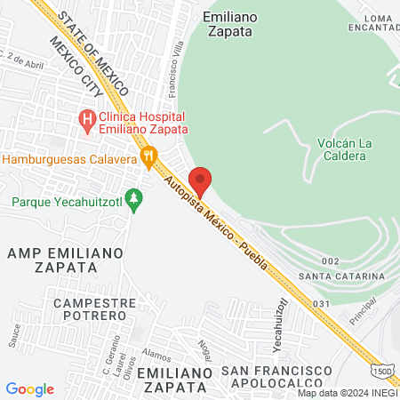 Secretaría de Salud map