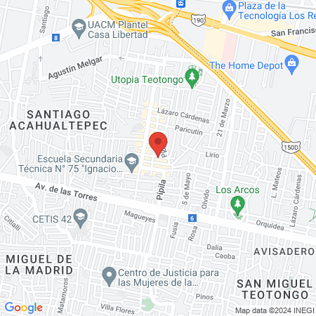 Doctora Ma. Elena Rico Escamilla map